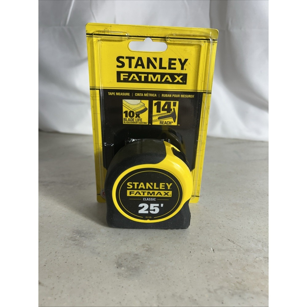 STANLEY FATMAX 25' TAPE MEASURE #33-725  1 1/4"X25FT  FATMAX  BRAND NEW 6123012